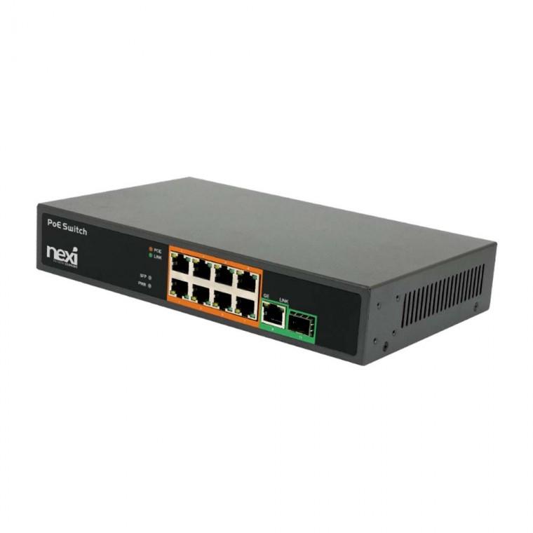 POE 스위치허브 8포트 150W 이더넷 네트워크 안정 구축 100MBPS 노트북 데스크탑 PC 컴퓨터 IP카메라