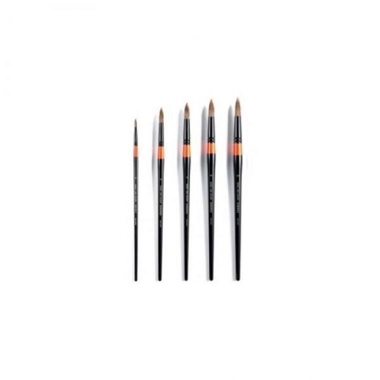 [FW255] 수채화붓 300R 환붓 미술붓 그림붓 5본조(대) 대 바바라 미술재료 SET