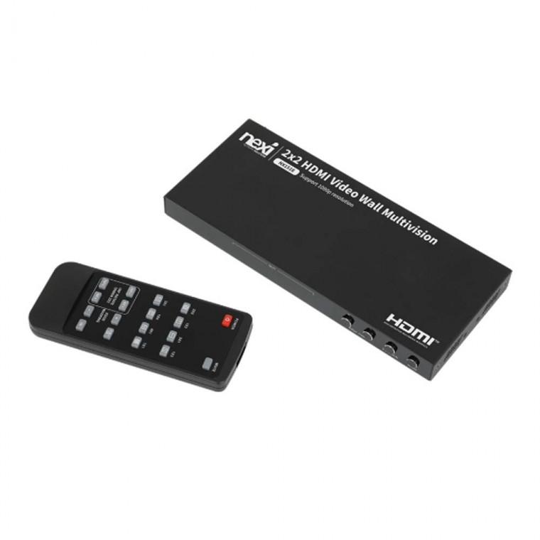 4K HDMI 2×2 비디오 월 멀티비전 컨트롤러 4대 대형화면 고해상도 분배출력 컨트롤러 노트북 PC 컴퓨터 TV