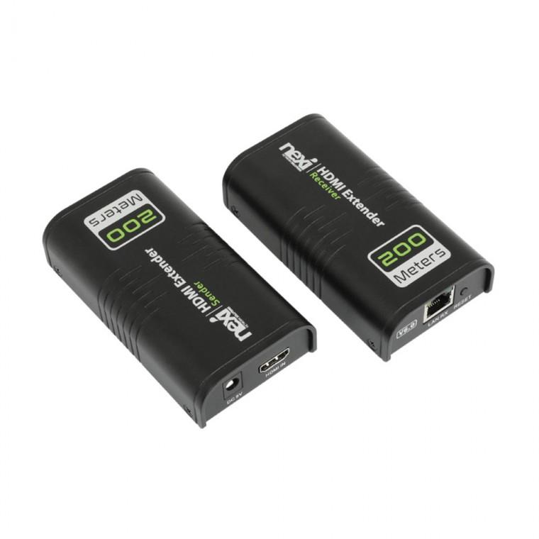 HDMI 익스텐더 수신기 미러링 대형화면 고화질 PC 노트북 데스크탑 모니터 셋탑박스 200M 장거리 수신