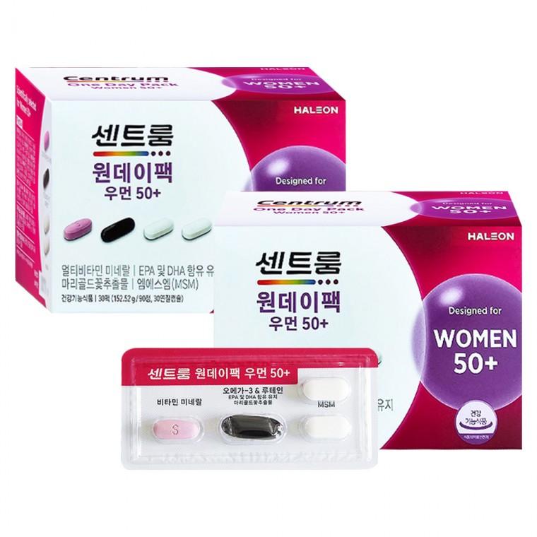 센트룸 원데이팩 우먼 50+ 30개입 2박스