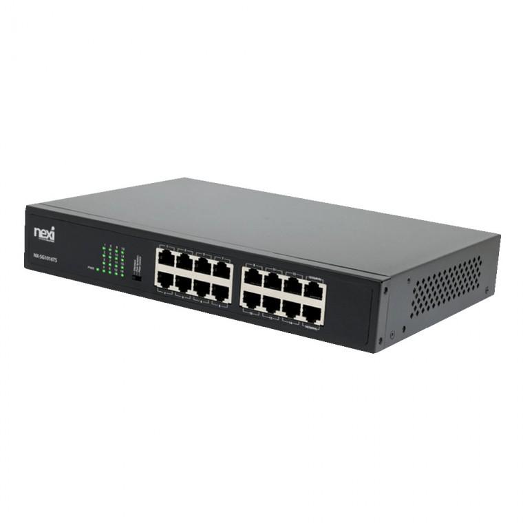 16포트 기가비트 스위칭허브 이더넷 전송 1000MBPS 노트북 PC 컴퓨터 프린터 공유기 네트워크
