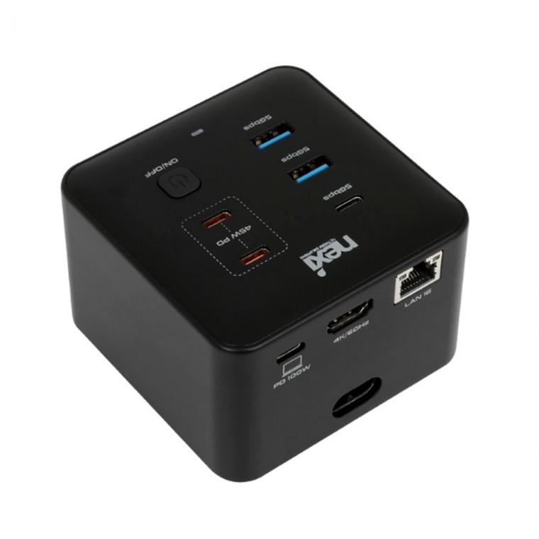 4K USB3.1 C타입 8 IN 1 멀티 도킹스테이션 145W 고화질 미러링 확장 변환 노트북 PC 컴퓨터 스마트폰