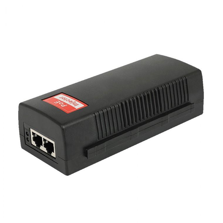 90W POE 인젝터 최대전송거리 100M 노트북 PC 데스크탑 컴퓨터 랜케이블 연결 데이터 신호 전력 동시공급