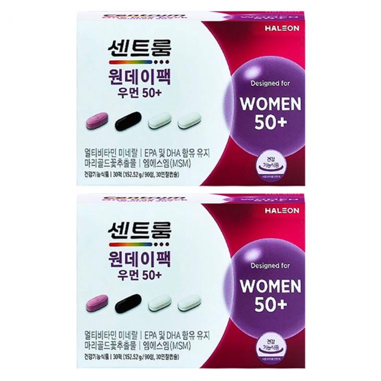 센트룸 원데이팩 우먼 50+ 5084mg x 30팩 2박스
