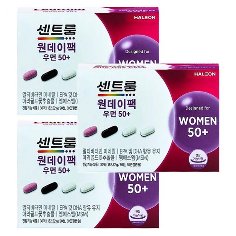 센트룸 원데이팩 우먼 50+ 5084mg x 30팩 3박스