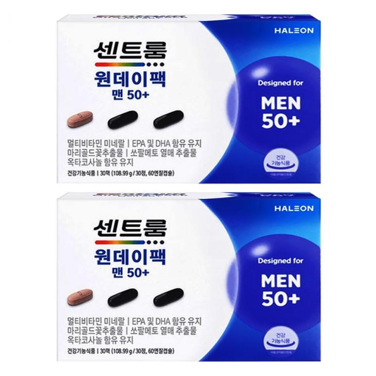 센트룸 원데이팩 맨 50+ 3633mg x 30팩 2박스