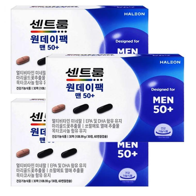 센트룸 원데이팩 맨 50+ 3633mg x 30팩 3박스