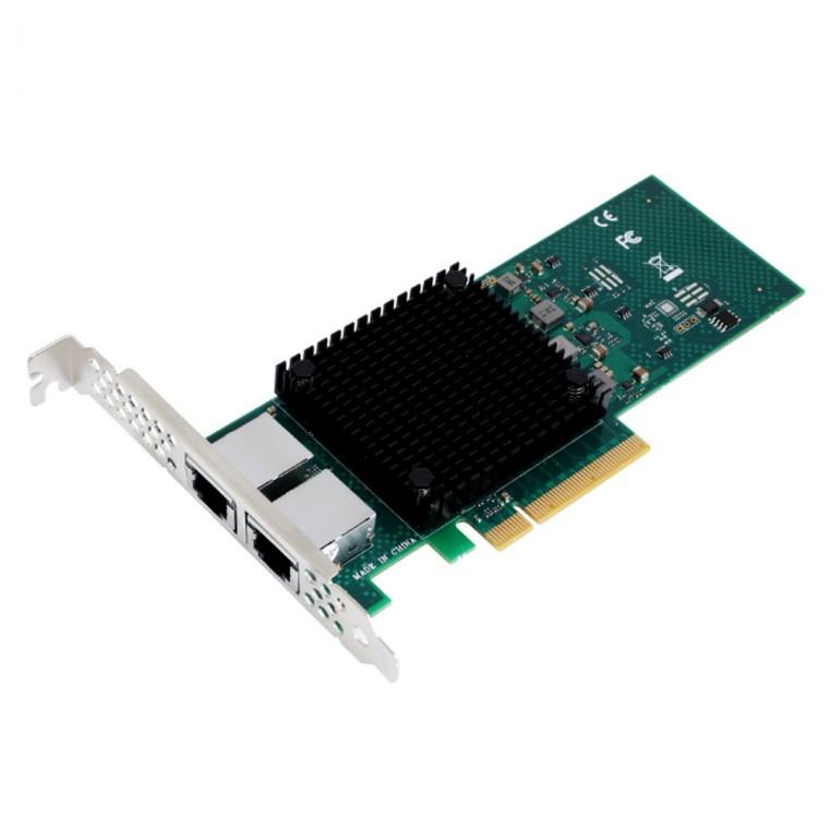 PCI x8 서버랜카드 10G SFP 듀얼포트 컴퓨터 데스크탑 PC 인터넷 전송속도 10GBPS 슬림LP브라켓 별도제공