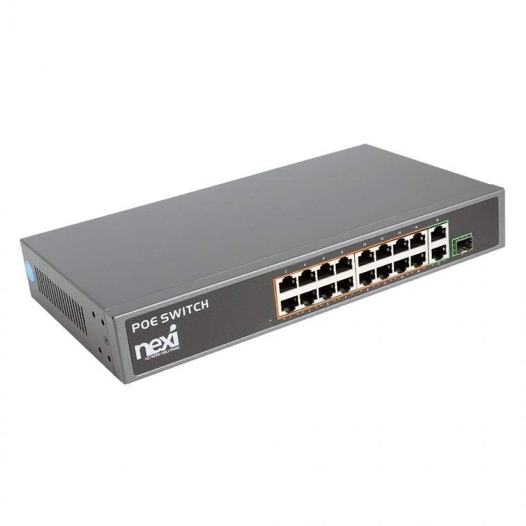 POE 허브스위치 16포트 150W PC 컴퓨터 CCTV IP카메라 산업용 공유기 연결