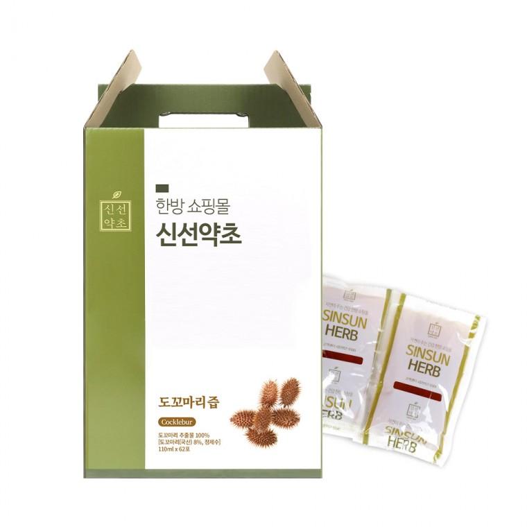 신선약초 국산 도꼬마리즙 110ml × 62포 전통원료 진액