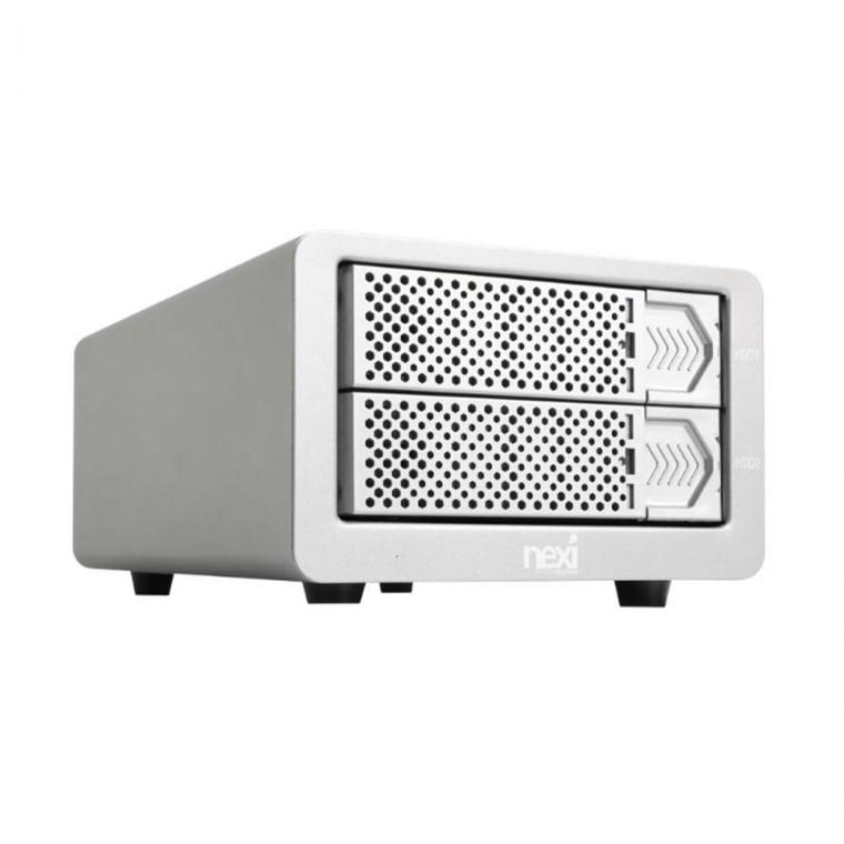USB3.1 C타입 데이터 스토리지 2베이 전송속도 10GBPS 노트북 PC 컴퓨터 대용량 32TB 발열배출 쿨링팬
