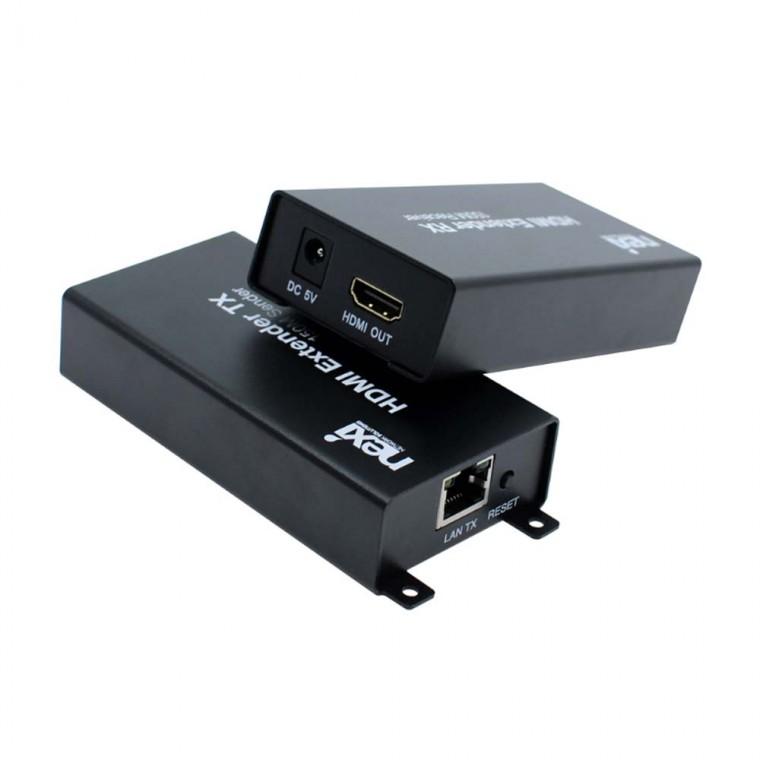 HDMI1.4 익스텐더 RJ45 거리연장기 최대전송지원 150M 노트북 PC 컴퓨터 프로젝터 콘솔게임기 DC 5V 1A