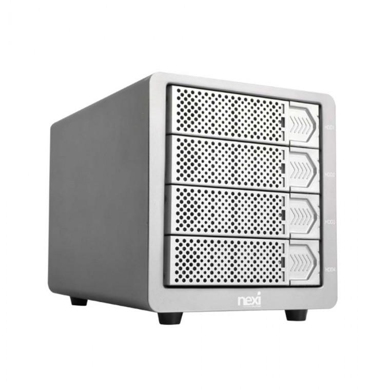 USB3.1 C타입 데이터 스토리지 4베이 전송속도 10GBPS 노트북 PC 컴퓨터 대용량 64TB 발열배출 쿨링팬