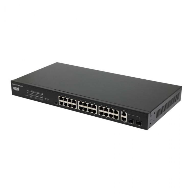 24포트 2업라인 2SFP 기가비트 POE 스위치허브 이더넷전송 10-100MBPS 노트북 컴퓨터 무선AP 공유기 350W