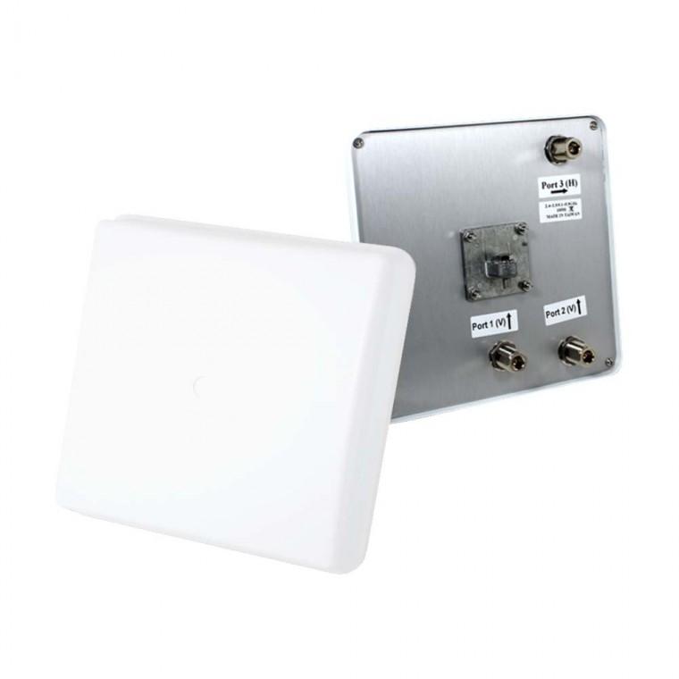 듀얼밴드 3포트 N형 지향성 판넬안테나 10dBi 실외 무선 장거리 송수신 2.4-5GHZ 공유기 무선AP 라우터