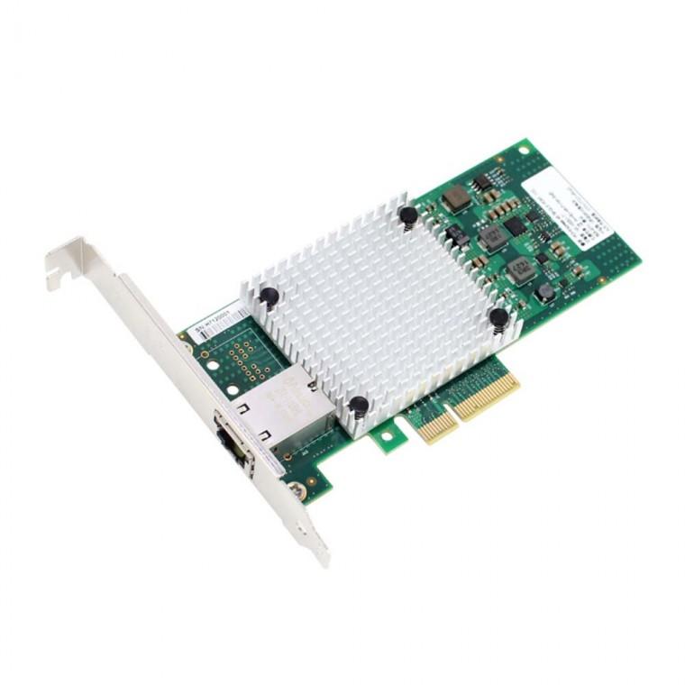 PCI-E x4 싱글포트 서버어댑터 RJ45 노트북 PC 컴퓨터 전송속도 10GBPS 고속냉각 무소음 대형방열판 부착
