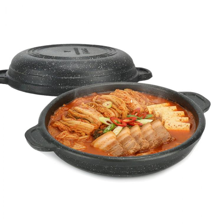 업소용 알루미늄 주물럭 볶음 냄비 양수 불판 닭갈비판 지름 32.5cm