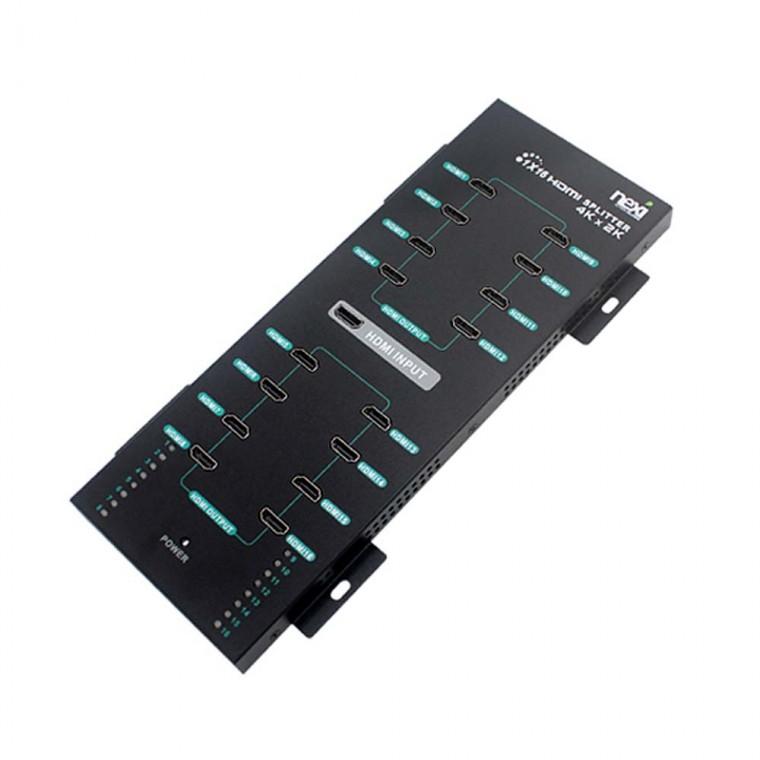 4K 2K HDMI 1대16 분배기 고화질화면 16대 동시출력 노트북 콘솔게임기 PC 컴퓨터 30Hz 3D입체영상 지원