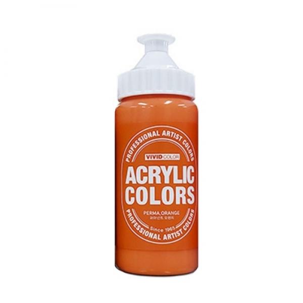 종이나라 비비드 아크릴물감 220ml 퍼머넌트 오렌지