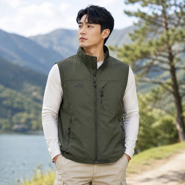 남성 경량 아웃도어 멀티포켓 조끼 등산 낚시 데일리 베스트