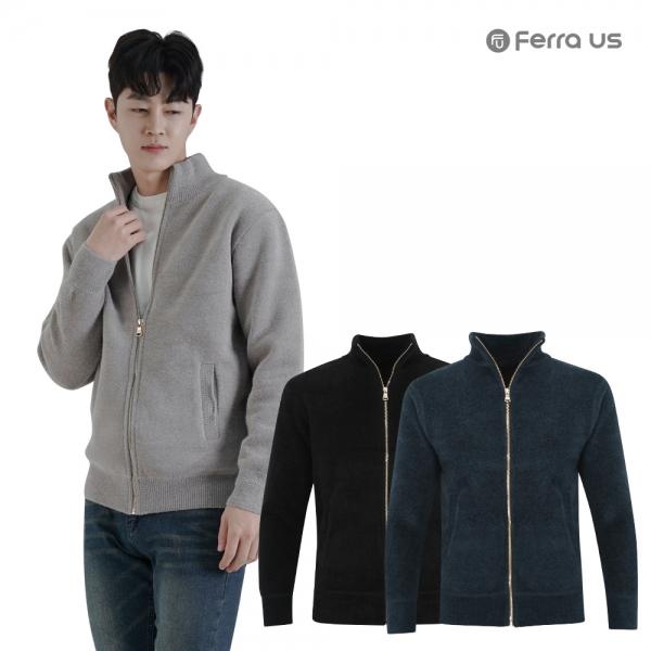 페라어스 남성 융털안감 풀집업 골프 니트가디건 COW3LU6060