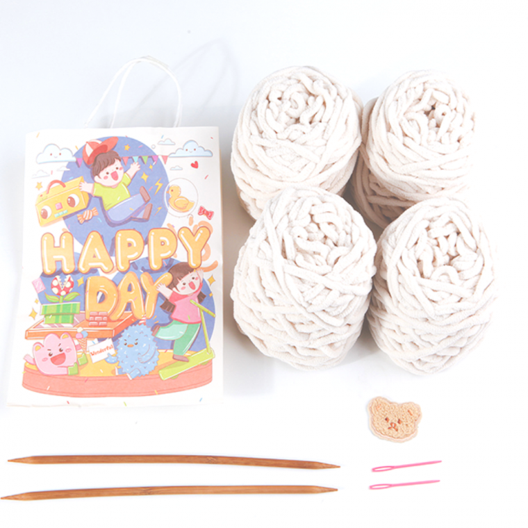목도리뜨기 diy 대바늘 뜨개질 키트