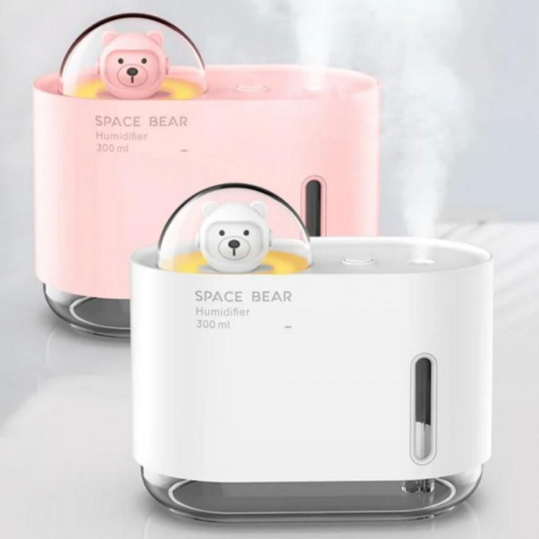 저소음 스페이스 베어 미니 USB LED 무드등 가습기