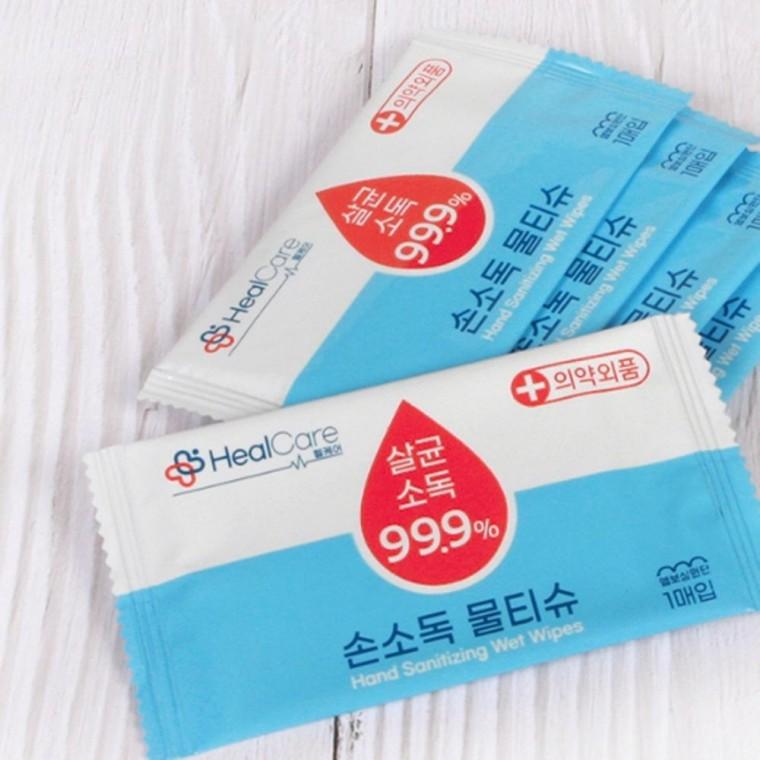 400개 개별포장 손소독티슈 소독물티슈 제균티슈 청결티슈 감염예방 휴대용소독
