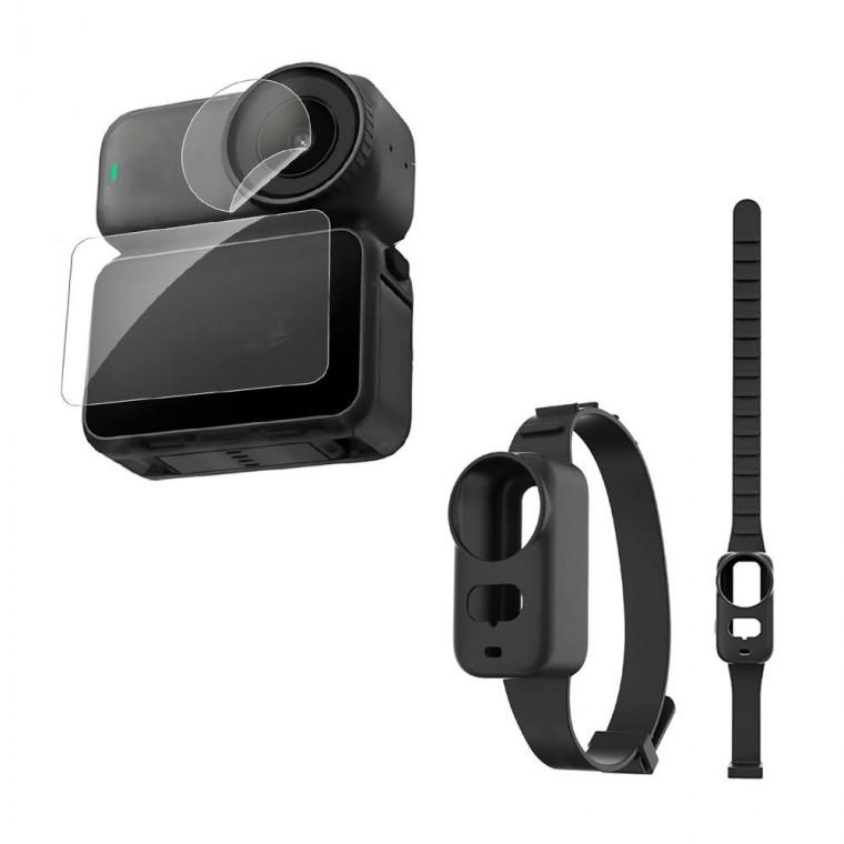DJI OSMO NANO 오즈모 나노 전용 렌즈액정필름 다용도 실리콘 밴드 스트랩 거치대 세트