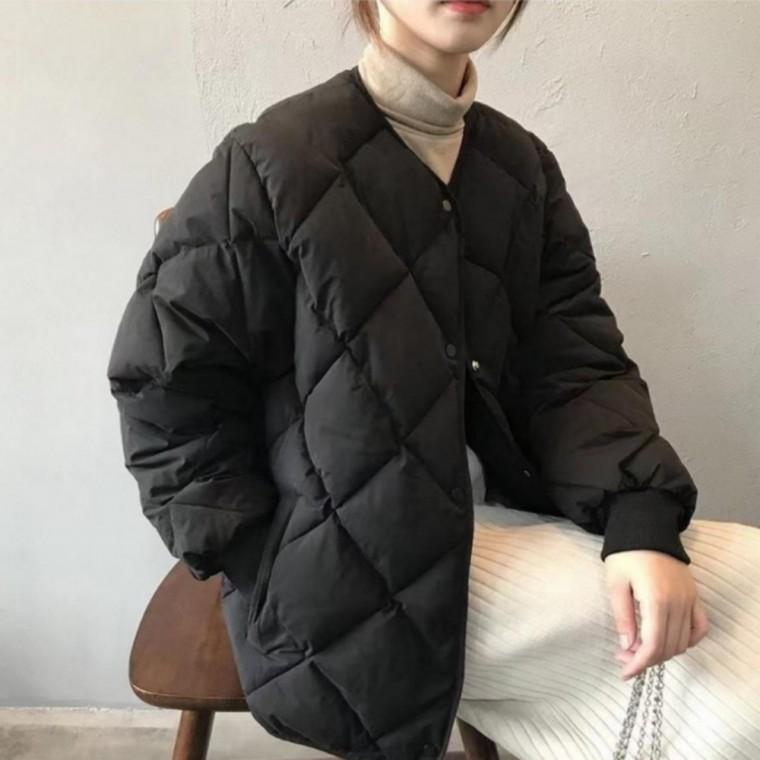 여성용 경량패딩 사무실보온패딩