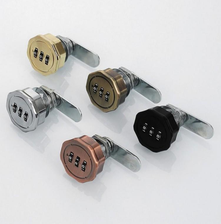 20MM 도어잠금장치 보조키 번호키도어락 문잠금장치 캐비넷 서랍장 번호키 가구 도어락