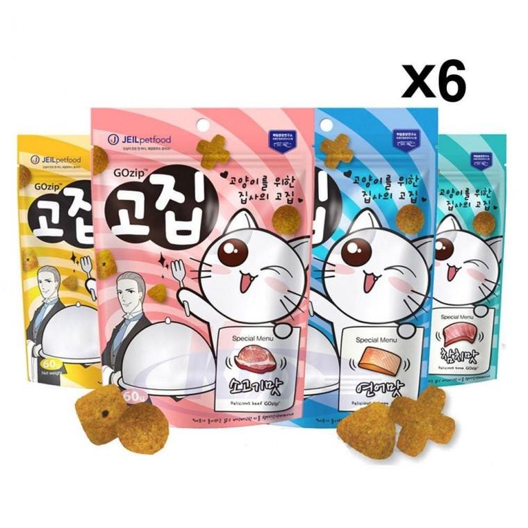 고양이간식 고집 60g X6 바삭한트릿 고양이 영양 그레인프리 [PP25]