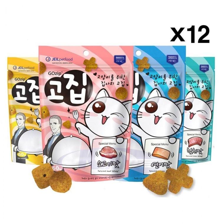 고양이간식 고집 60g X12 바삭한트릿 영양간식 [PP25]