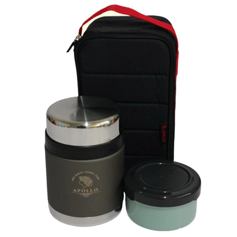 보온도시락 죽통470ml 반찬통250ml 수저 보온보냉가방세트 수능수험생 등산 야유회