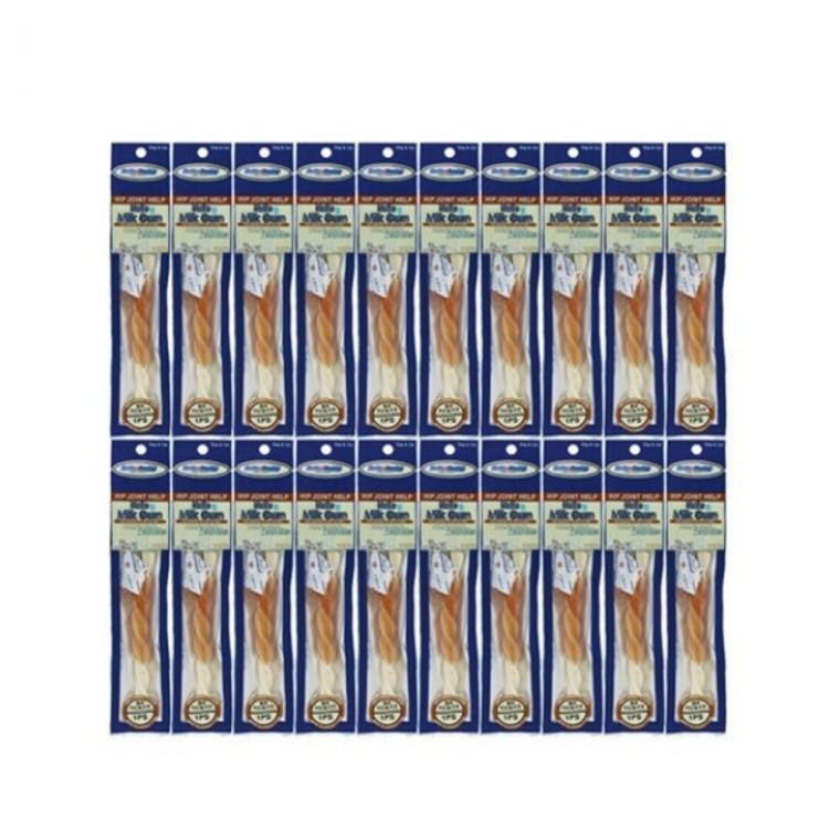 헬로도기 강아지 간식 개껌 애견껌 치킨밀크껌 20p