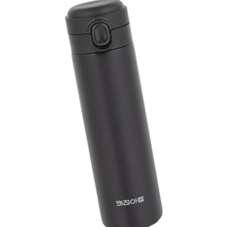 텀블러 500ml 원터치 스텐 보틀 키친아트 블랙 물병