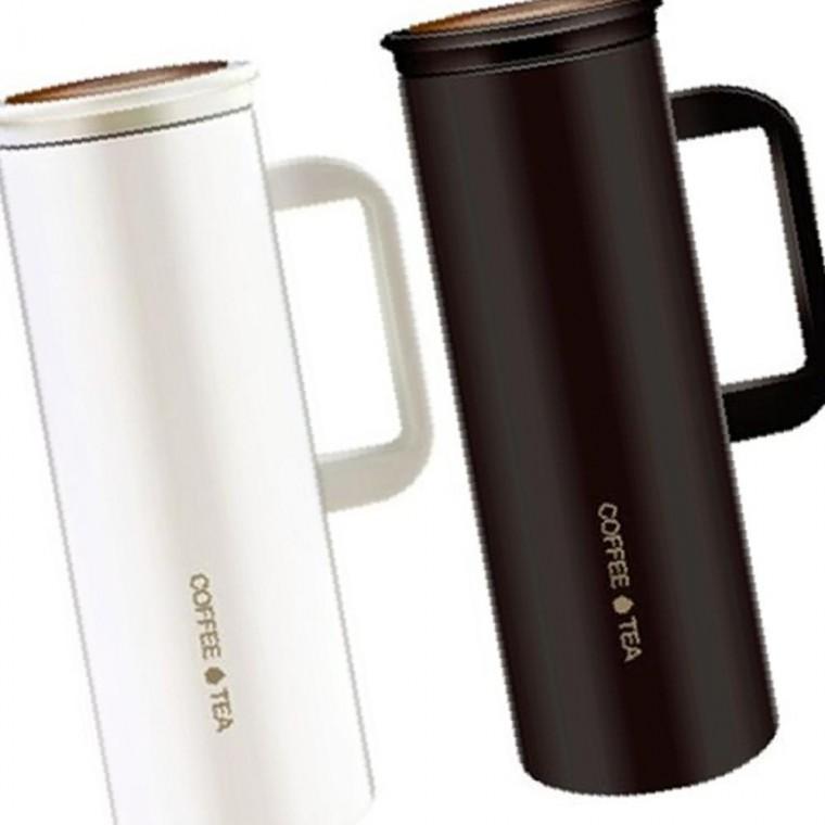 블랙 스텐 0.45L 머그컵 머그잔 사무실 텀블러 휴대용 커피컵 학생텀블러