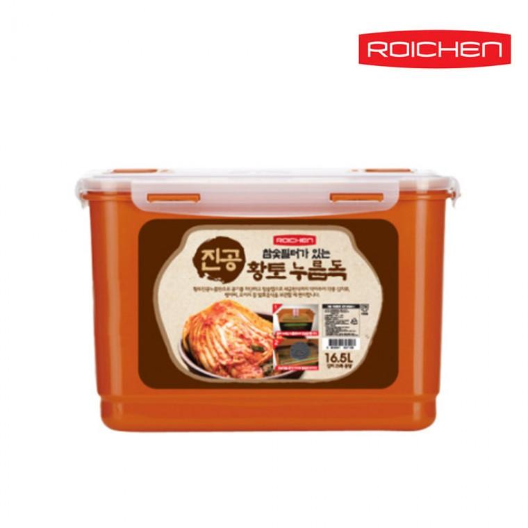 [도매포유]로이첸 진공황토누름독 16.5L
