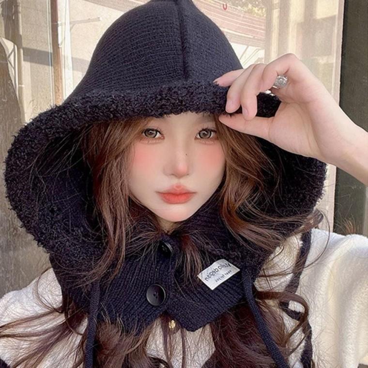 후드 털 모자 겨울 뽀글이 넥워머 바라클라바 여자 겨울 후드 모자워머
