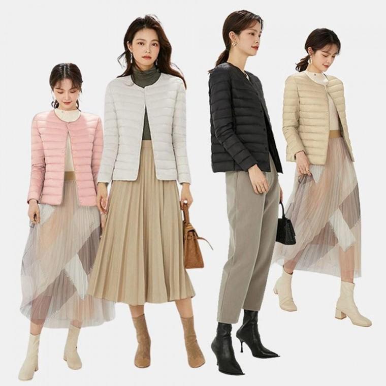 경량패딩 오리털 패딩점퍼 4종 여성 슬림 러닝복 여성 점퍼 오리털 패딩