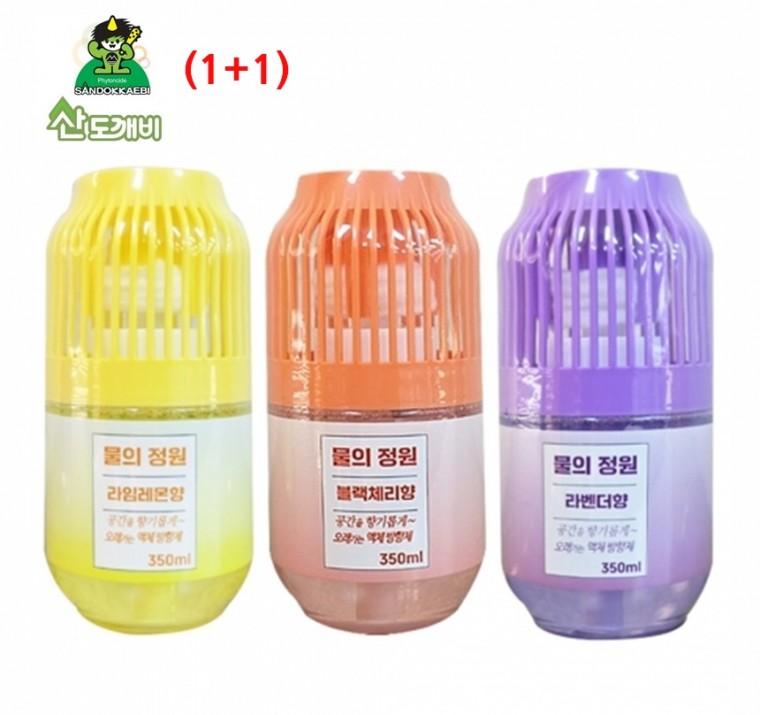 산 액상 방향제 물의정원 350ml 2개 거실 방 화장실 실내용 업소용 가정용