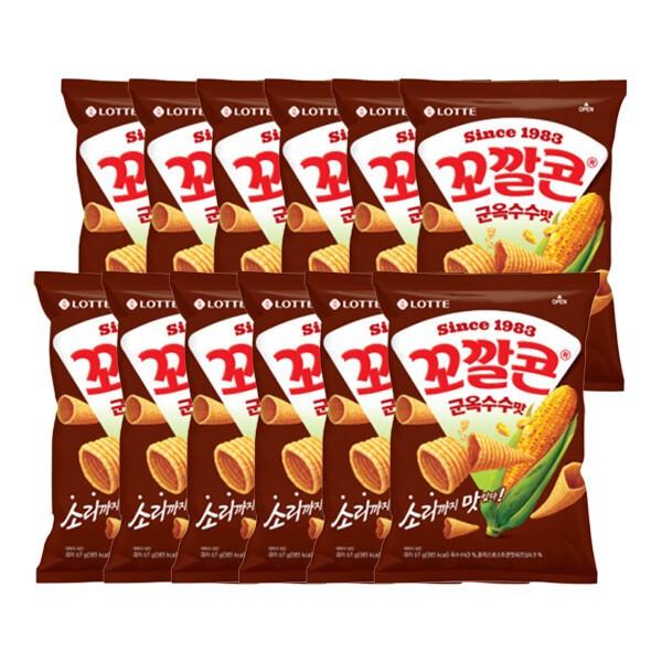 꼬깔콘 군옥수수맛 67g 12입 1박스