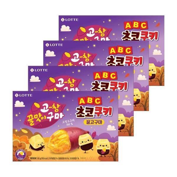 ABC 초코쿠키 꿀고구마 130g x4개