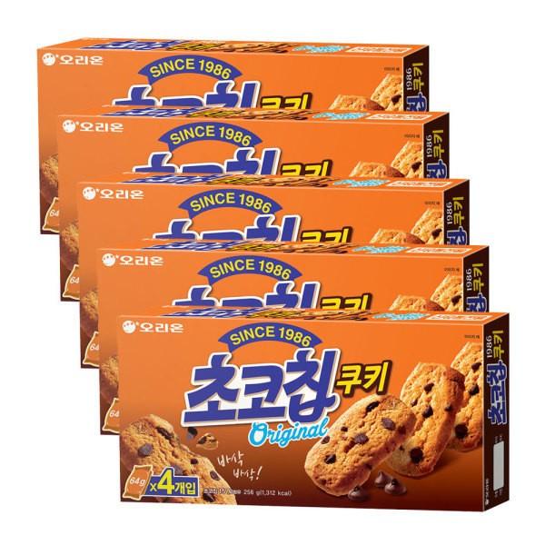 오리온 초코칩쿠키 256g X5개