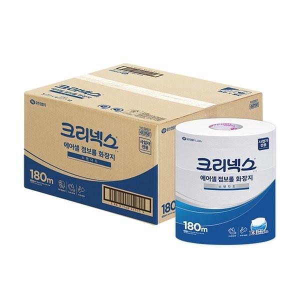 크리넥스 에어셀 점보롤 화장지 스탠다드 180m 12롤