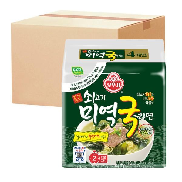 오뚜기 쇠고기 미역국라면 멀티팩 (115g4개입) x 8팩 (총32개입)