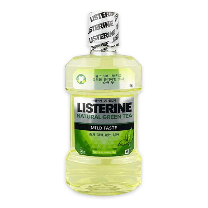 리스테린 구강 청결제 입냄새 제거 가글 그린티 750ml