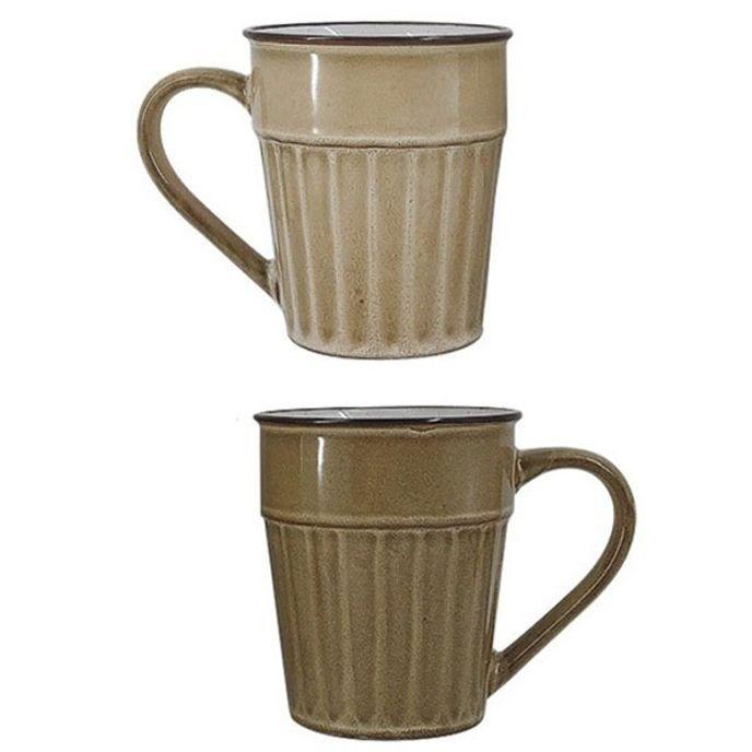 도자기 머그컵 세트 머그잔 커피잔 물컵 420ml 2P
