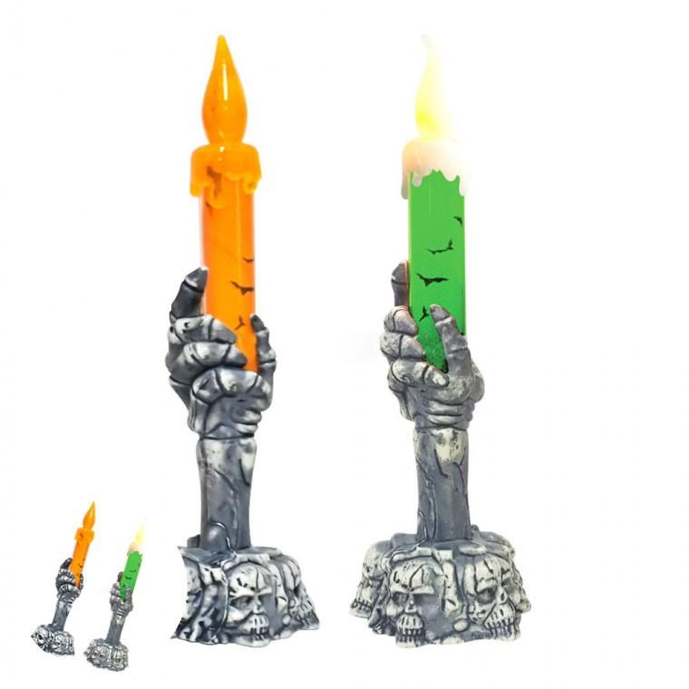 생초 이벤트초 이벤트조명 생일초 할로윈양초 할로윈 LED 촛대 랜덤1개